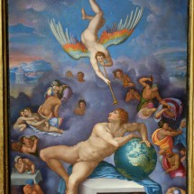 Painting "The Dream" from Alessandro Allori (1570 - 1575) based on Michelangelo's picture